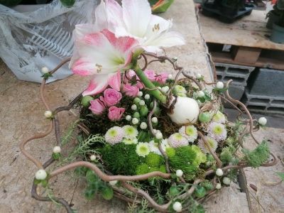 Bouquet mariée centre de table
